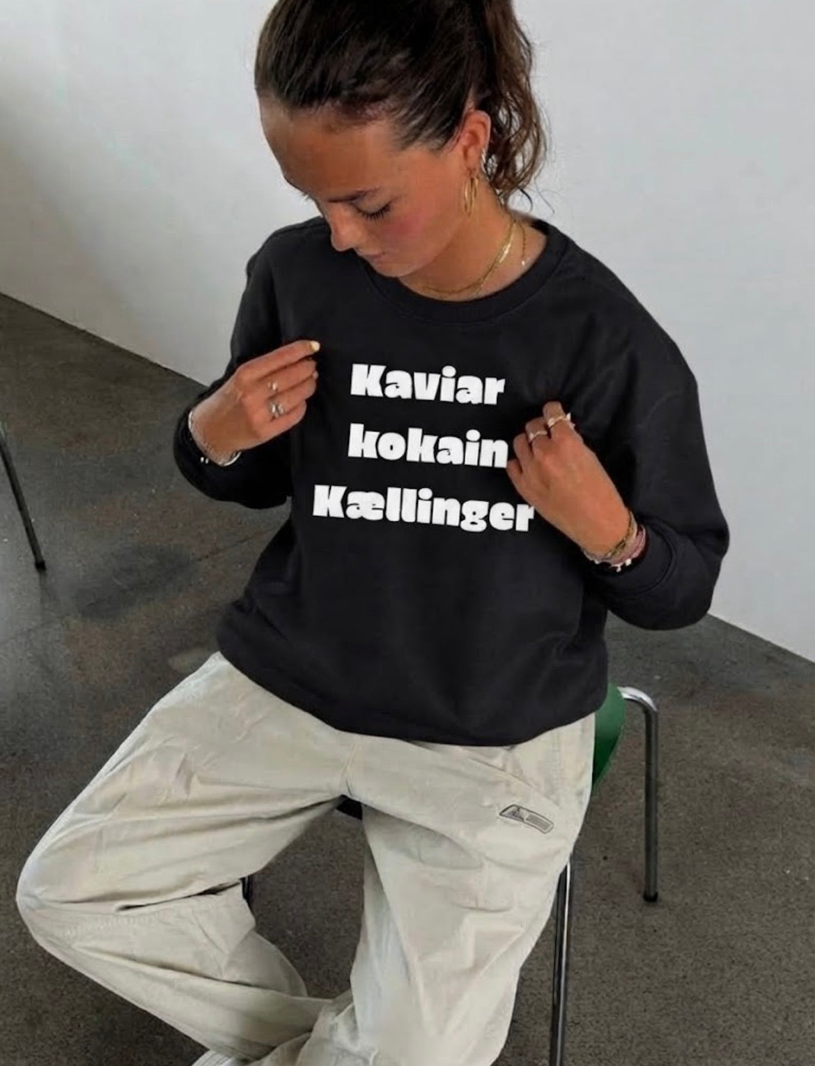 Kaviar kokain kællinger Sweatshirt